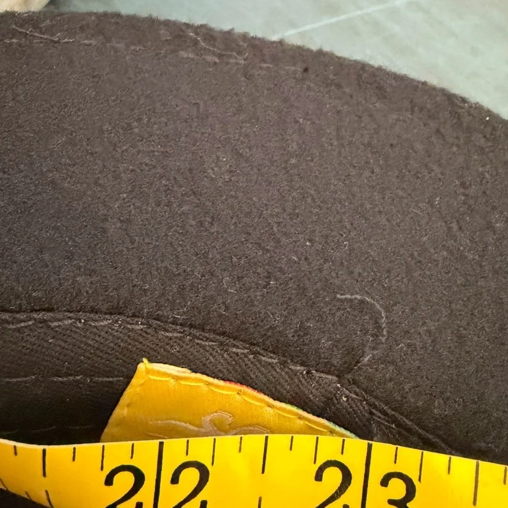 Scala Kids black wool felt cowboy hat. Chin ties in black.